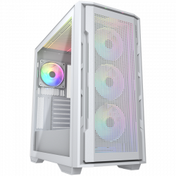 COUGAR UNIFACE RGB PC Case, Mid Tower, White