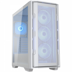 COUGAR UNIFACE RGB PC Case, Mid Tower, White