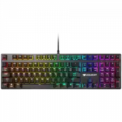 Cougar Vantar MX (Blue Switch), Gaming keyboard, Mechanical switches, Aluminum Frame, N-Key Rollover, 14 Backlight Effects, Adjustable Stand, Dimensions: 130 x 440 x 35 mm