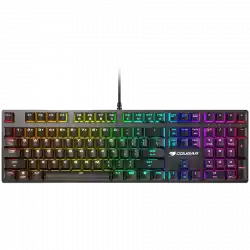 COUGAR Vantar MX, Mechanical Gaming Keyboard, Red switches, N-key rollover, 1000Hz poling rate, RGB Backlit, Aluminium / Plastic, 14 backlight effects, 140 x 450 x 30 (mm)