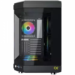 Xigmatek CUBI EN41938 Black , E-ATX/ATX/M-ATX/MINI ITX, USB 3.0 X 1, USB-C X 1,HD AUDIO, 3PCS TG, 6PCS Z20A & Galaxy II Fan Control Kit
