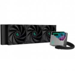 DeepCool LT720, 360mm CPU Liquid Cooler, 3x120mm FK120 PWM Fans, ARGB Multidimensional Infinity Mirror Top Cap, Black, LGA 2066/2011-v3/2011/1700/1200/115x, AMD sTRX4/sTR4/AM5/AM4, 5Y, R-LT720-BKAMNF-G-1