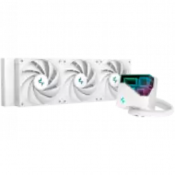 DeepCool LT720 WH, 360mm CPU Liquid Cooler, 3x120mm FK120 PWM Fans, ARGB Multidimensional Infinity Mirror Top Cap, White, LGA 2066/2011-v3/2011/1700/1200/115x, AMD sTRX4/sTR4/AM5/AM4, 5Y, R-LT720-WHAMNF-G-1