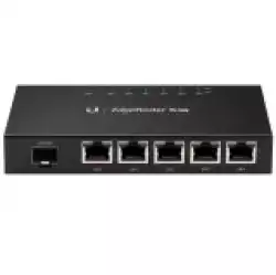 UBIQUITI EdgeRouter X SFP; (5) GbE RJ45 ports with 24V passive PoE; (1) SFP port; 50W total PoE availability.