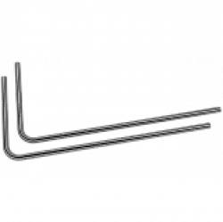 EK-Loop Metal Tube 16mm 0.8m Pre-Bent 90° - Black Nickel (2pcs)