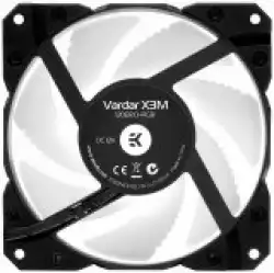 EK-Vardar X3M 120ER D-RGB (500-2200rpm) - Black, 120mm high-static pressure computer cooling fan