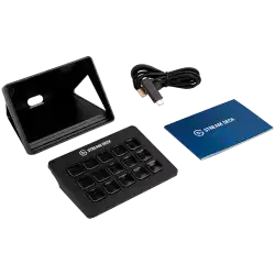 Elgato Stream Deck MK.2, 15 LCD keys, One-touch tactile operation, Elgato Game Capture, OBS, Twitch, Twitter, YouTube, Mixer, Automated alerts, Onscreen Antics w/ GIFs, Automated Plugins, Interchangeable Faceplates, USB Type C, Detachable stand