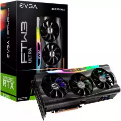 EVGA GeForce RTX 3070 Ti FTW3 ULTRA GAMING, 8GB GDDR6X, 256 Bit, 608 GB/s, 19000 MHz Effective Mem Clock, 1860 MHz Boost, 6144 CUDA Cores, 3x DP, HDMI 2.1, RAY TRACING, Triple Fans, iCX3 Technology, ARGB LED, 750W or greater PSU, Metal Backplate, 3Y