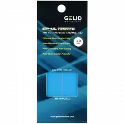 GELID GP-ULTIMATE 120×20 THERMAL PAD, Value Pack (2pcs included): 3 mm, Density (g/cm3): 3.2, Size (mm): 120 x 20, Thermal Conductivity (W/mK): 15