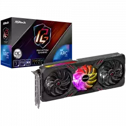 Asrock Intel Arc A770 Phantom Gaming D 8GB OC, 256-bit GDDR6, 1x HDMI 2.1, 3x DisplayPort 2.0, 2x 8-pin Power Connectors, recommended PSU 700W