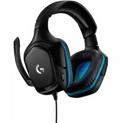 LOGITECH G432 Wired Gaming Headset 7.1 - LEATHERETTE - BLACK/BLUE - USB