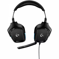 LOGITECH G432 Wired Gaming Headset 7.1 - LEATHERETTE - BLACK/BLUE - USB