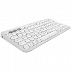 LOGITECH K380S Multi-Device Bluetooth Keyboard - TONAL WHITE - US INT'L