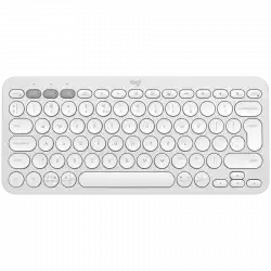 LOGITECH K380S Multi-Device Bluetooth Keyboard - TONAL WHITE - US INT'L