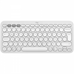LOGITECH K380S Multi-Device Bluetooth Keyboard - TONAL WHITE - US INT'L