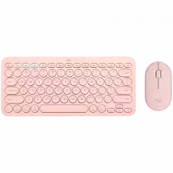 LOGITECH Pebble 2 Bluetooth Keyboard Combo - TONAL ROSE - US INT'L