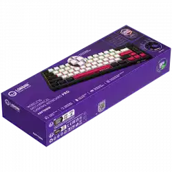 LORGAR KBP70MW, Wireless 65% Mechanical Gaming Keyboard Pro, Black/red, EN layout
