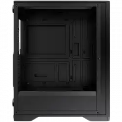 Xigmatek LUX S EN48281, Black, ATX/M-ATX/Mini ITX, U3x1+U2x2, Metal Vents FP & Left TG, 4PCS X24A Fan & Galaxy II Fan Control Kit)
