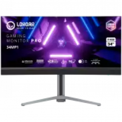 Монитор LORGAR 34MP1, UWQHD MiniLED Gaming Pro, 34'' (3440*1440) VA curved monitor, black/milky grey