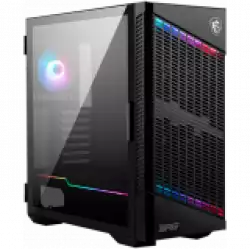 MSI MPG VELOX 100P AIRFLOW, Mid-Tower, ATX/Micro-ATX/Mini-ITX, 2x USB 3.2 Gen 1 Type-A, 1x USB 3.2 Gen 2x2 Type-C, 1xAudio/1xMic, 4x 120mm Fans (1x ARGB), ARGB Hub, Mesh Front Panel, Vertical GPU Bracket (No Riser Cable Included), Temp Glass +4RGB st