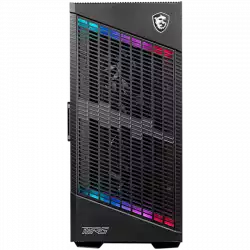 MSI MPG VELOX 100P AIRFLOW, Mid-Tower, ATX/Micro-ATX/Mini-ITX, 2x USB 3.2 Gen 1 Type-A, 1x USB 3.2 Gen 2x2 Type-C, 1xAudio/1xMic, 4x 120mm Fans (1x ARGB), ARGB Hub, Mesh Front Panel, Vertical GPU Bracket (No Riser Cable Included), Temp Glass +4RGB st