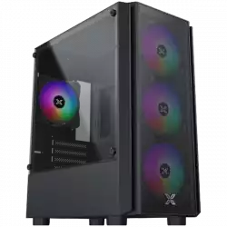 NYX Air, EN41211, M-ATX, U3x1 & U2x2, Meshed Grill Frontpanel & Left TG, Front 4PCS Z20F Fan