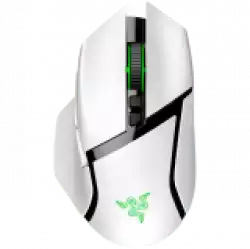 Razer Basilisk V3 Pro White, Wireless Gaming Mouse, True 30000 dpi, Focus Pro 30K Optical Sensor, Gen-3 Optical Mouse Switches, 11 programmable buttons, Razer Speedflex Cable USB Type C, 90-million Clicks