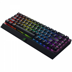 Razer BlackWidow V3 Mini HyperSpeed - Wireless Mechanical Gaming Keyboard (Green Switch) Phantom Edition - 65%, 80 million keystroke lifespan, 1000 Hz Ultrapolling, Aluminum construction