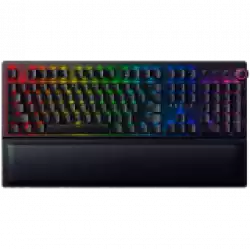 Razer BlackWidow V3 Pro, Green Mechanical Switch, US Layout, 2.4 Ghz Wireless and Bluetooth connection, Razer Chroma RGB, Hybrid onboard storage – up to 5 profiles, Dedicated Media Controls, Doubleshot ABS keycaps