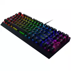 Razer BlackWidow V3 Tenkeyless - Mechanical Gaming Keyboard, US Layout, Razer Chroma RGB, Green Mechanical Switch, 80 Million Keystroke Lifespan, Tenkeyless Form Factor, aluminum construction