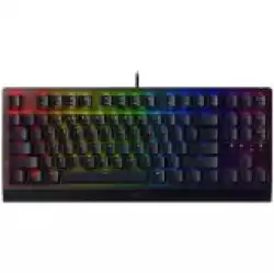 Razer BlackWidow V3 Tenkeyless - Mechanical Gaming Keyboard, US Layout, Razer Chroma RGB, Green Mechanical Switch, 80 Million Keystroke Lifespan, Tenkeyless Form Factor, aluminum construction