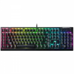 Razer BlackWidow V4 X Mechanical Gaming Keyboard, US Layout, Green Switch, Razer Chroma™ RGB, 6 Macro Keys, Lubricated Stabilizers, Media Roller