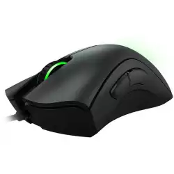 Razer DeathAdder Essential gaming mouse,True 6,400 DPI optical sensor,Ergonomic Form Factor,Mechanical Mouse Switches with 10 million-click life cycle,1000 Hz Ultrapolling,Single-color green lighting