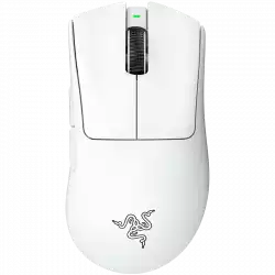 Razer DeathAdder V3 Pro - White Edition, Ergonomic Wireless Gaming Mouse, Speedflex Charging Cable USB Type C, 30000DPI, Optical Mouse Switches Gen-3, 63 g, Focus Pro 30K Optical Sensor