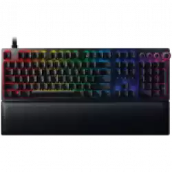 Razer Huntsman V2 Analog (Analog Switch), Optical Gaming Keyboard, US Layout, Doubleshot PBT Keycaps, Sound Dampening Foam, Razer Chroma™ RGB, Up to 8000Hz polling rate, Aluminum matte top plate