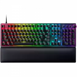 Razer Huntsman V2, Optical Gaming Keyboard (Linear Red Switch), US Layout, Doubleshot PBT Keycaps, Sound Dampening Foam, Razer Chroma™ RGB, Up to 8000Hz polling rate, Aluminum matte top plate