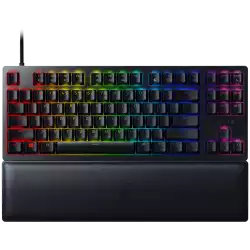 Razer Huntsman V2 Tenkeyless, Optical Gaming Keyboard (Linear Red Switch), US Layout, Doubleshot PBT Keycaps, Sound Dampening Foam, Razer Chroma™ RGB, Up to 8000Hz polling rate, Aluminum matte top plate