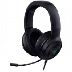 Razer Kraken V3 X USB, Gaming Headset, HyperClear Cardioid Mic, TriForce 40mm Drivers, Hybrid fabric and memory foam ear cushions, Razer Chroma™ RGB, 7.1 Surround Sound, USB-A