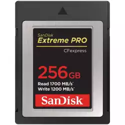 SanDisk Extreme PRO CFexpress Card Type B, 256GB, 1700MB/s Read, 1200MB/s Write, EAN: 619659180843