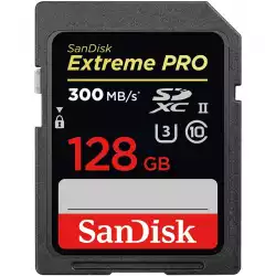 SanDisk Extreme PRO 128GB SDXC Memory Card up to 300MB/s, UHS-II, Class 10, U3, V90, EAN: 619659186647