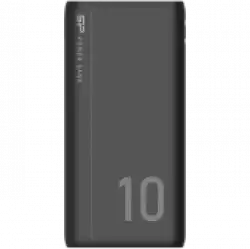 Silicon Power GP15 10.000mAh PowerBank > 500 charging cycles Dual input Micro-B & Type-C, Dual USB output 2.1A, 10000mAh, Li-polymer, Black