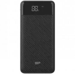 Silicon Power GS28 20.000mAh Powerbank > 500 charging cycles 2x USB A out, 1x Micro-USB in + 1x USB C in/out, Fast Charge, Battery % Display, Black, EAN: 4713436133315