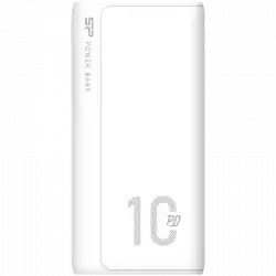 Silicon Power QP15 10.000mAh PowerBank > 500 charging cycles 2x USB A Out, 1x Micro USB in + 1x USB C In/out, Li-Polymer, 10000mAh, Fast Charge, White