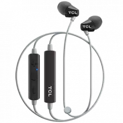 TCL In-ear Bleutooth Headset, Frequency of response: 10-22K, Sensitivity: 105 dB, Driver Size: 8.6mm, Impedence: 16 Ohm, Acoustic system: closed, Max power input: 20mW, Connectivity type: Bluetooth only (BT 4.2), Color Phantom Black
