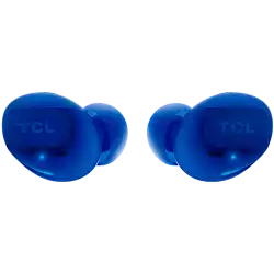 TCL In-Ear True Wireless Bluetooth Headset, Frequency of response 9-22K, Sensitivity 100 dB, Driver Size 5.8mm, Impedence 13 Ohm, Max power input 20mW, Playtime 6.5h/26h, IPX4, Bluetooth 5.0, A2DP, AVRCP, HFP, HS, USB-C, Color Ocean Blue