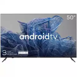 Телевизор KIVI 50', UHD, Google Android TV, Black, 3840x2160, 60 Hz, , 2x10W, 70 kWh/1000h , BT5, HDMI ports 4, 24 months