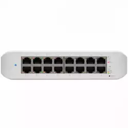 UBIQUITI Lite 16 PoE; (8) GbE PoE+, (8) GbE ports; 45W total PoE availability; Wall mountable.