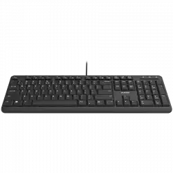 CANYON HKB-20, wired keyboard with Silent switches ,105 keys,black, 1.8 Meters cable length,Size 442*142*17.5mm,460g,BG layout