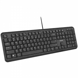 CANYON HKB-20, wired keyboard with Silent switches ,105 keys,black, 1.8 Meters cable length,Size 442*142*17.5mm,460g,BG layout