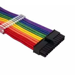 1stPlayer комплект удължителни кабели Custom Modding Cable Kit Rainbow - ATX24P, EPS, PCI-e - RB-001